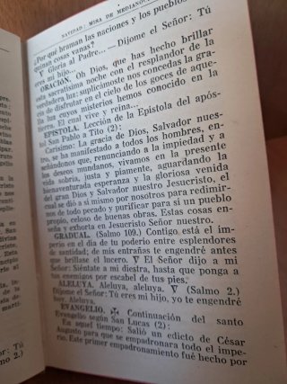 Libro religioso MISAL ROMANO FESTIVO 1940