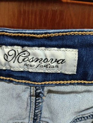Falda vaquera azul talla 46