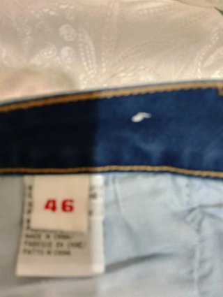 Falda vaquera azul talla 46