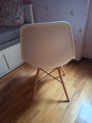 Silla Nórdica Blanca Madera