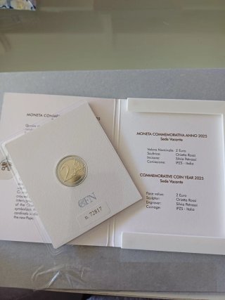 Moneda 2 Euros Vaticano Sede Vacante 2025