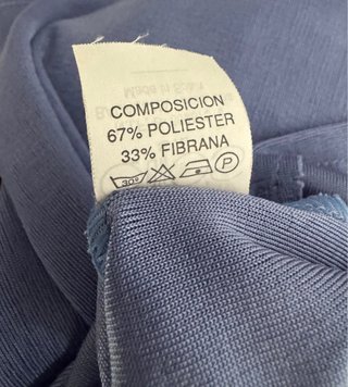 Blusa sin mangas azul talla 50