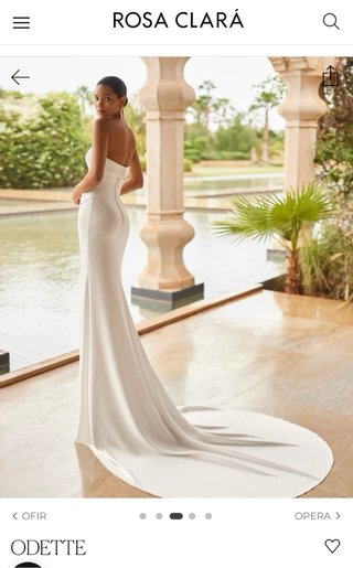 Vestido de Novia Rosa Clará Odette Blanco