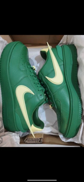 Zapatillas Nike Air Force 1 Verde y Amarillo
