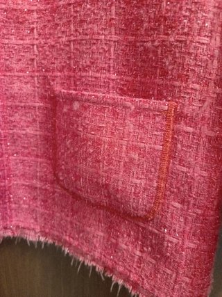 Giacchino donna Crazy Wool rosa