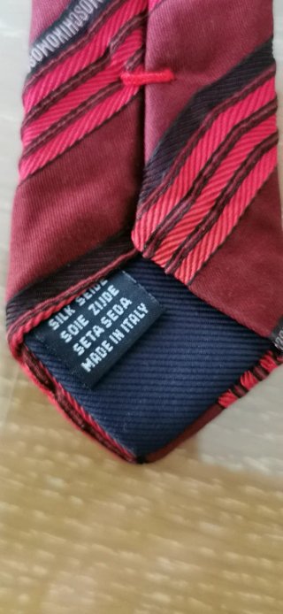 Corbata Moschino Hombre Roja y Azul