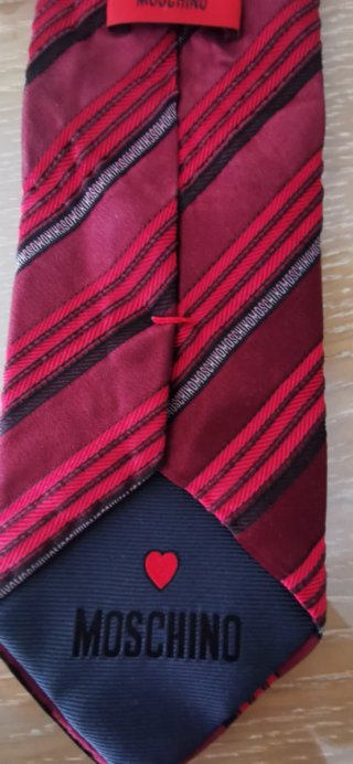 Corbata Moschino Hombre Roja y Azul