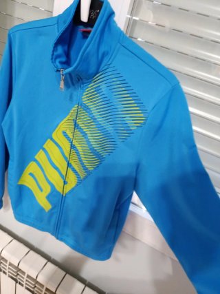 Chaqueta Puma Azul y Verde
