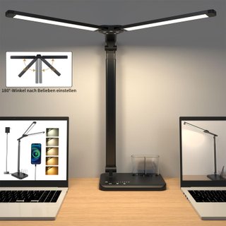 Lámpara Escritorio LED iVict Doble Cabeza