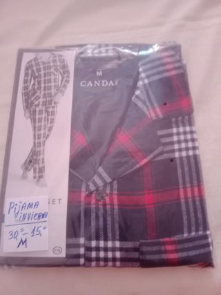 Pijama Canda Hombre Talla M Cuadros