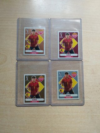4 Cromos Gavi Extra Sticker Rookie