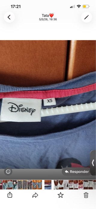 Camiseta Disney Mickey y Minnie Talla XS