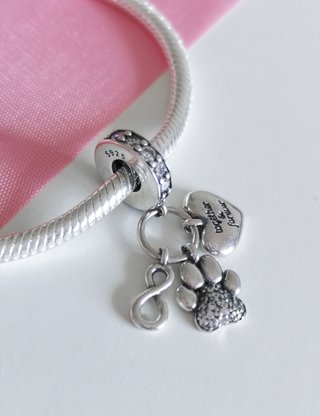 CHARM HUELLA PERRO GATO COLGANT INFIN PANDORA CAJA