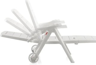 Shaf Sp Garden Tumbona Plegable, Blanco, 56x189x69