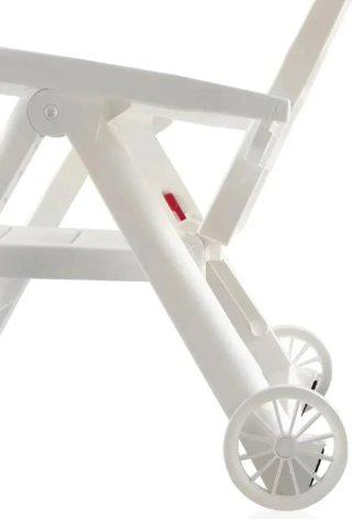 Shaf Sp Garden Tumbona Plegable, Blanco, 56x189x69