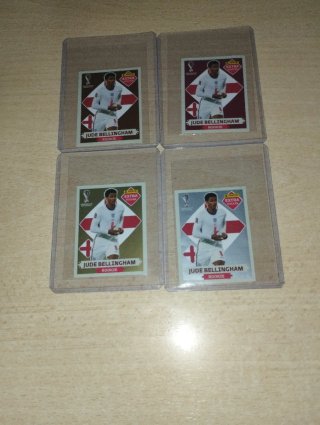 4 Cromos Jude Bellingham Extra Sticker Rookie