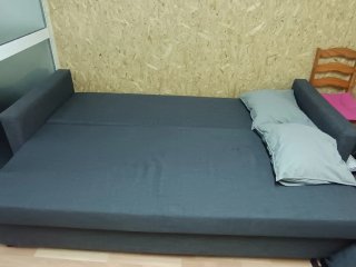 Sofá Cama Gris Ikea FRIHETEN