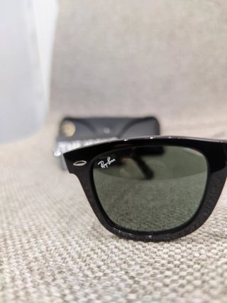 Ray-Ban Wayfarer RB2140 50/22 Nero Lenti Verdi