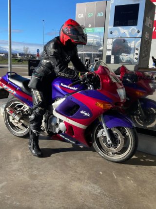 Kawasaki ZZR 600 Morado/Rojo