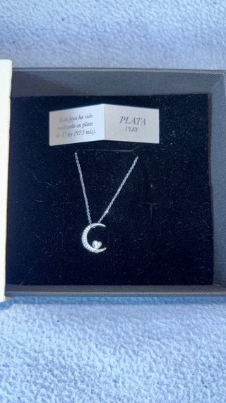 Collar JL Luna Corazón Plata 925