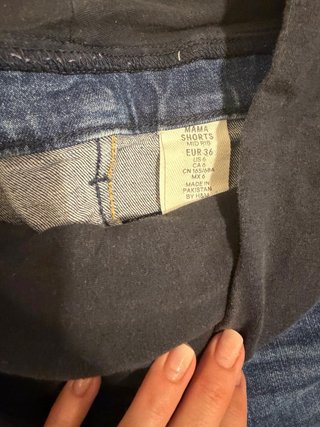 Shorts tejanos premamá embarazada H&M