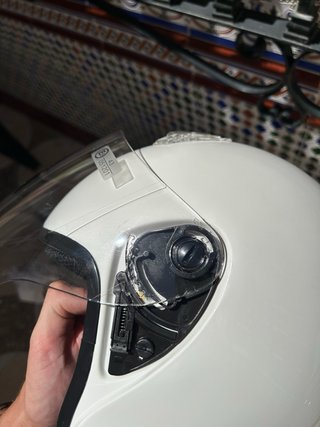 Casco Moto BKS Talla L Blanco