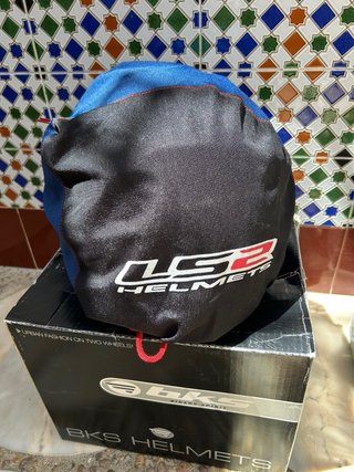 Casco Moto BKS Talla L Blanco
