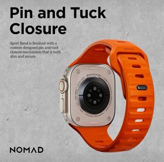 Correa Nomad Sport Band Naranja Apple Watch