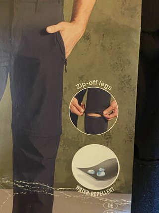 Pantalón senderismo Crivit hombre negro Talla 56 e