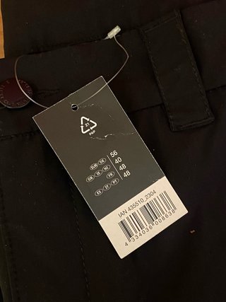 Pantalón senderismo Crivit hombre negro Talla 56 e