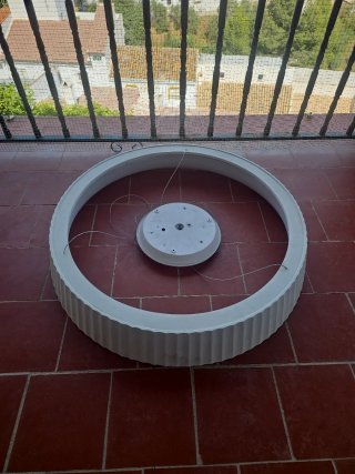 Lámpara de diseño grande blanca