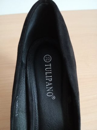 Zapatos de tacón negros 8 cm