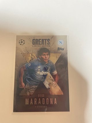 Carta Fútbol Diego Maradona Topps