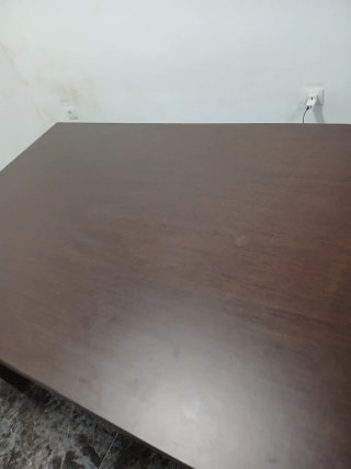 Mesa extensible madera maciza + 6 sillas