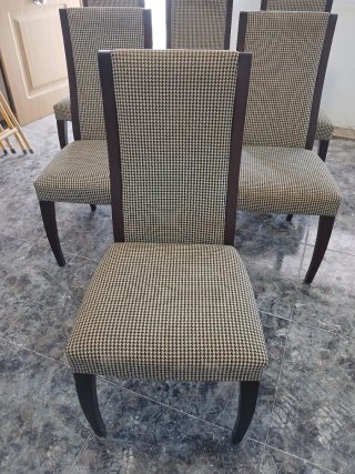 Mesa extensible madera maciza + 6 sillas