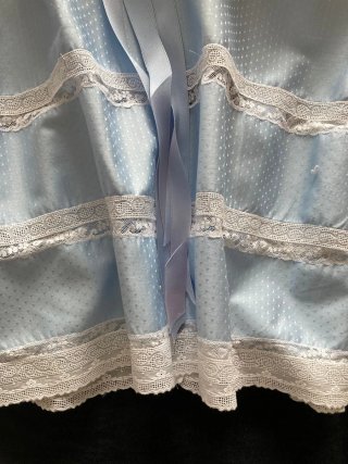 Traje Bautizo Bebé Azul Años 70