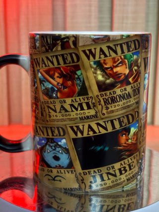 Taza One Piece Wanted Monkey D. Luffy