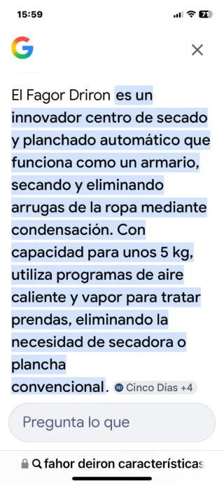 Plancha secadora Industrial Doméstica Fagor Driror
