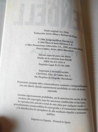 Carne trémula, Ruth rendell 1999