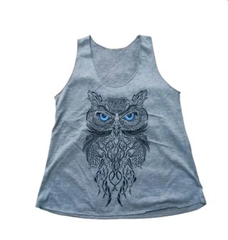 Camiseta tirantes búho