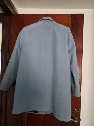 Abrigo mujer azul claro