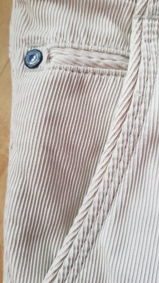 Pantalón pana muy fina beige Massimo Dutti XL