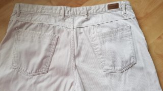 Pantalón pana muy fina beige Massimo Dutti XL