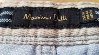 Pantalón pana muy fina beige Massimo Dutti XL