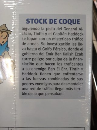 Tintín: Stock de Coque DVD Español