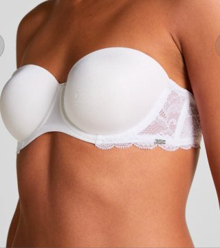 Sujetador balconet push up Hunkemoeller blanco