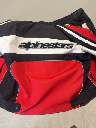 Chaqueta Moto Alpinestars Roja Negra Blanca