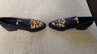 Zapatos Zara leopardo tacón bajo