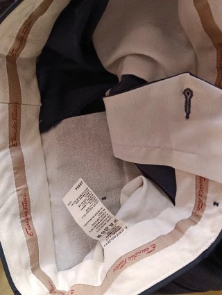Pantalón de pinzas azul