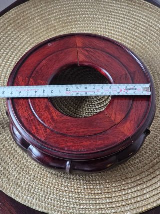 Peana de madera china para jarrón